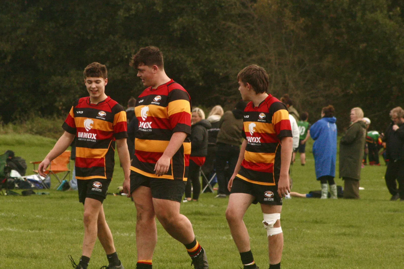 Ashford RFC players in their INNOX-sponsored shirts